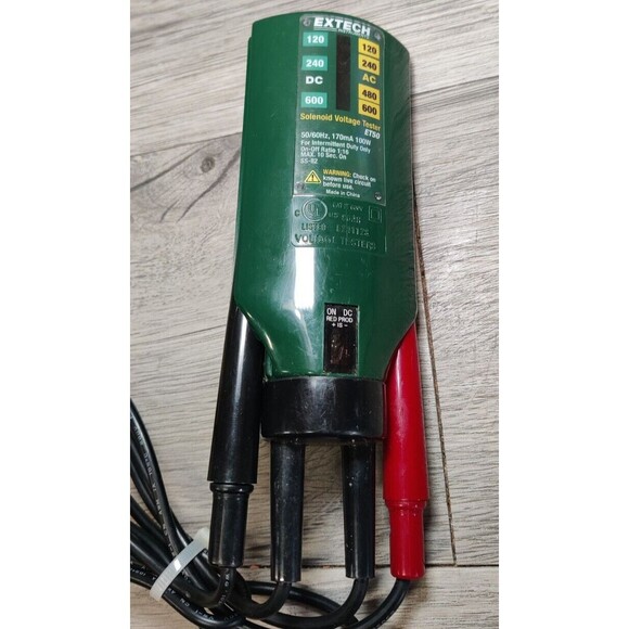 Extech Instruments ET50 Solenoid Voltage Tester w/ lntegral Leads Meter-Tested - Picture 2 of 4